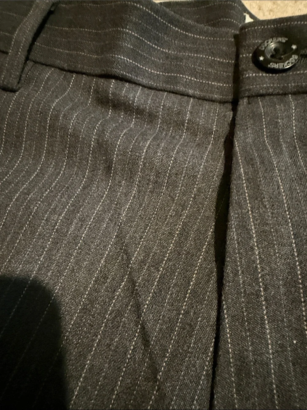 Dockers Straight Fit Dark Gray Pinstripe Pants